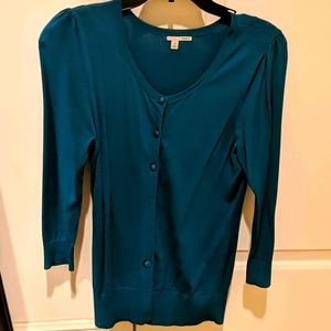 Teal/cyan cardigan